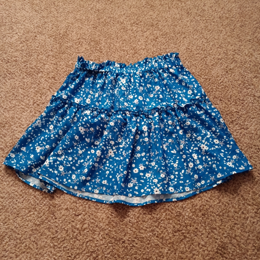 Blue Floral XL Skirt By Cider